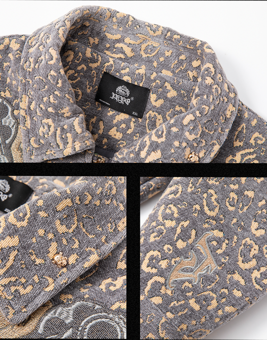 JHYQ Double Gun Embroidery Short Jacket