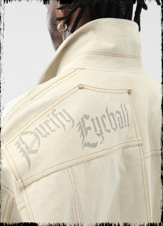 JHYQ Coil Buckle Lapel Embroidered Short Jacket