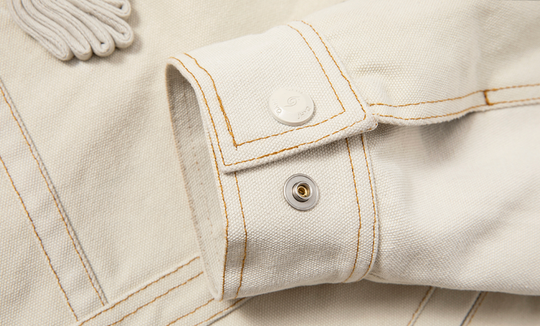 JHYQ Coil Buckle Lapel Embroidered Short Jacket