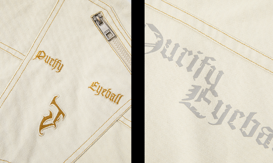 JHYQ Coil Buckle Lapel Embroidered Short Jacket