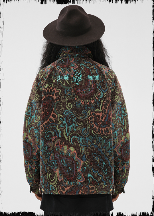 JHYQ Color Blocking Paisley Embroidered Jacket