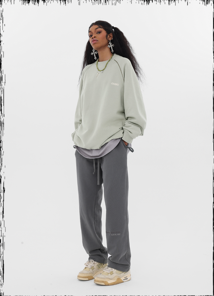 JHYQ Embroidered Logo Zipper Design Heavyweight Sweater