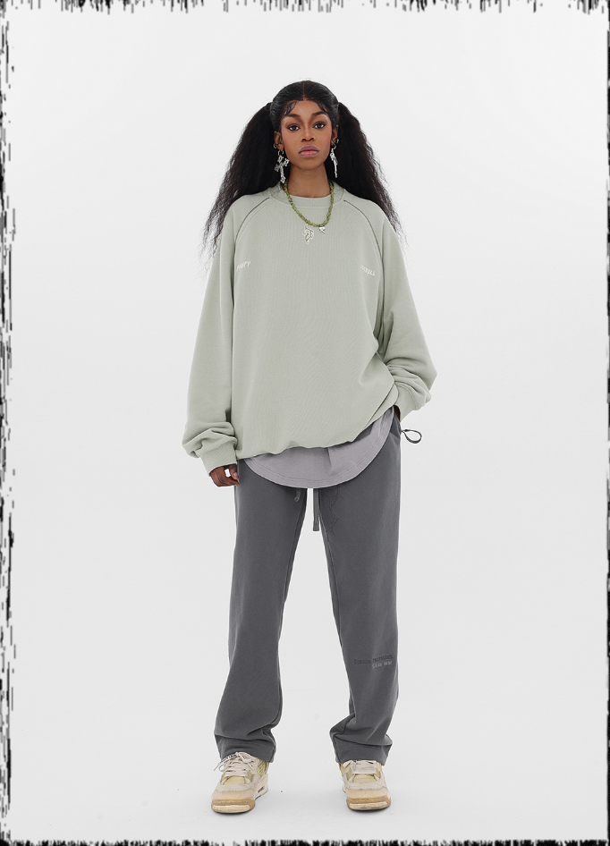 JHYQ Embroidered Logo Zipper Design Heavyweight Sweater