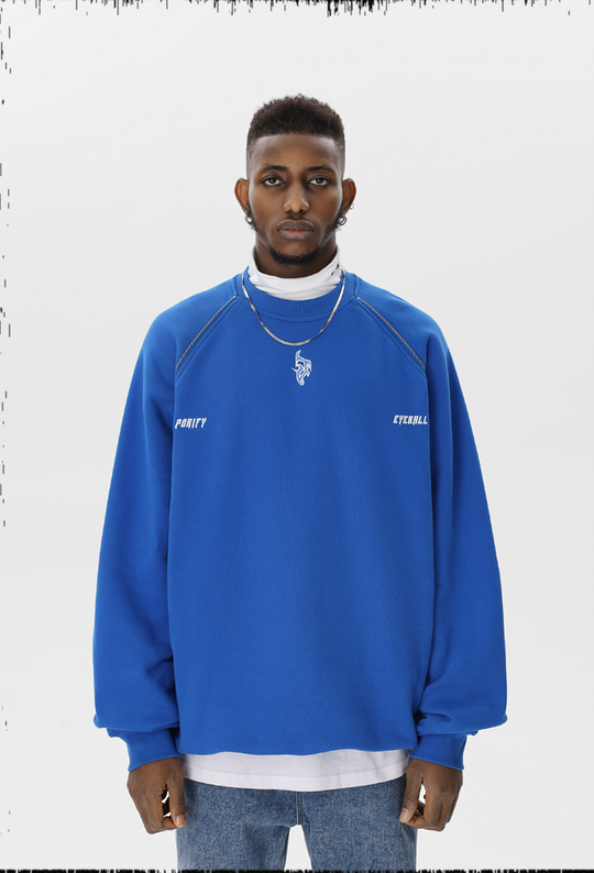 JHYQ Embroidered Logo Zipper Design Heavyweight Sweater