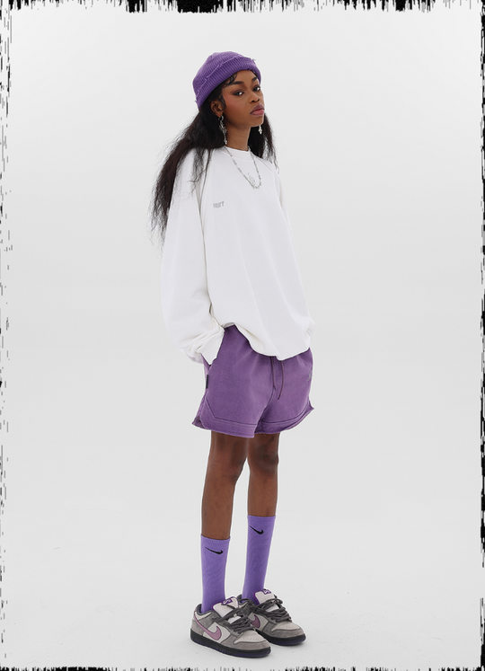 JHYQ Embroidered Logo Zipper Design Heavyweight Sweater