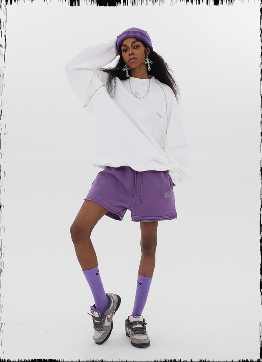 JHYQ Embroidered Logo Zipper Design Heavyweight Sweater