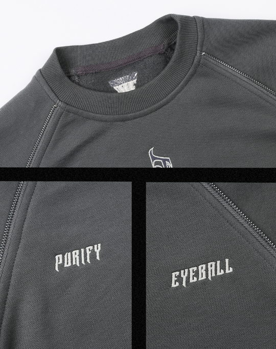 JHYQ Embroidered Logo Zipper Design Heavyweight Sweater