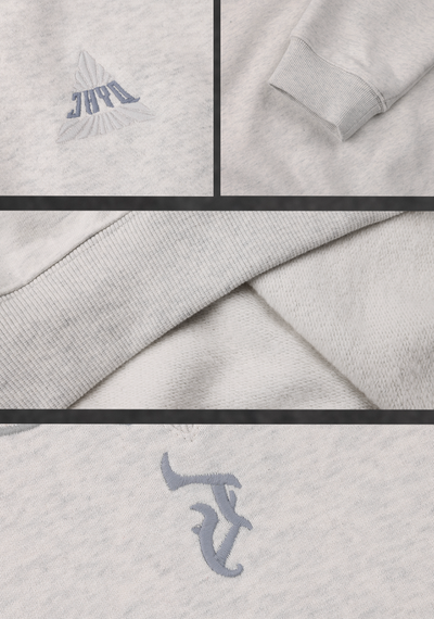 JHYQ Letters Embroidered Logo Heavyweight Sweater