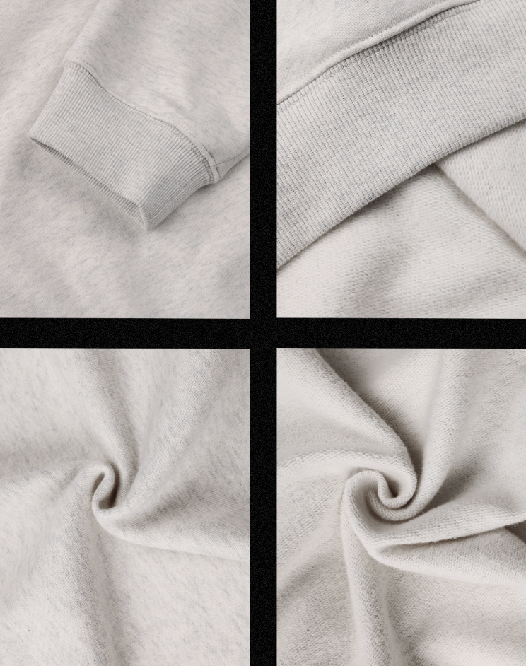 JHYQ Letters Embroidered Logo Heavyweight Sweater