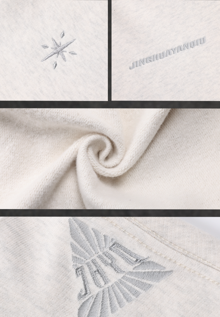 JHYQ Stars Embroidered Heavyweight Sweater