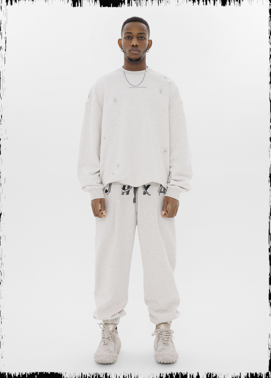 JHYQ Stars Embroidered Heavyweight Sweater