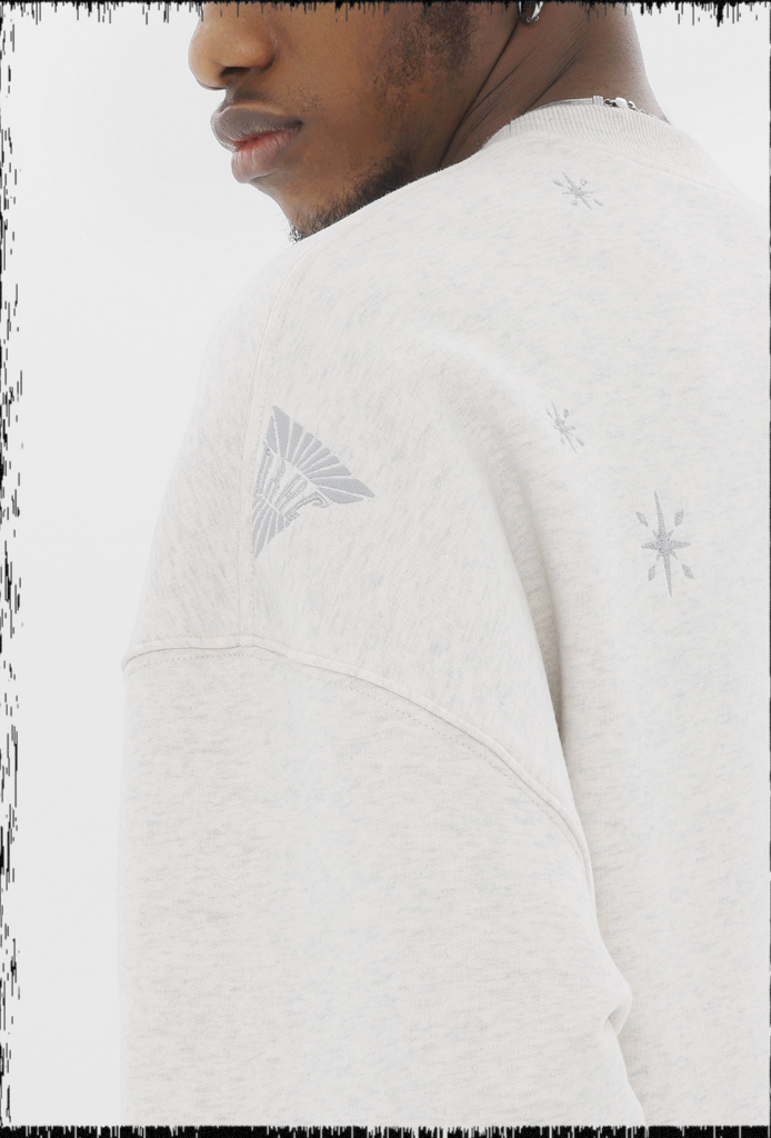 JHYQ Stars Embroidered Heavyweight Sweater