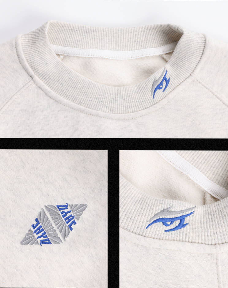 JHYQ Basic Logo Embroidered Heavyweight Sweater