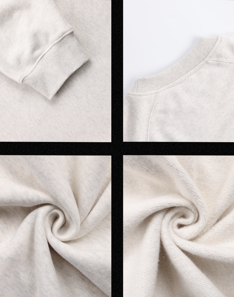 JHYQ Basic Logo Embroidered Heavyweight Sweater