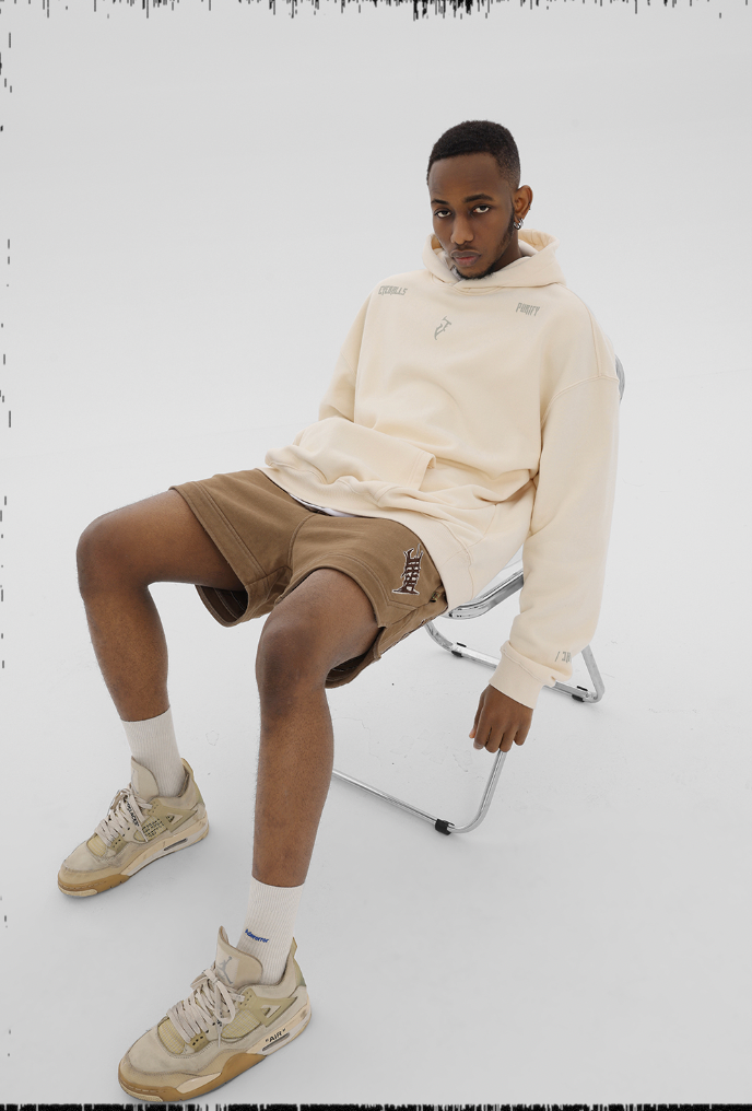 JHYQ Basic Logo Print Hoodie