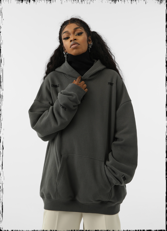 JHYQ Basic Logo Print Hoodie