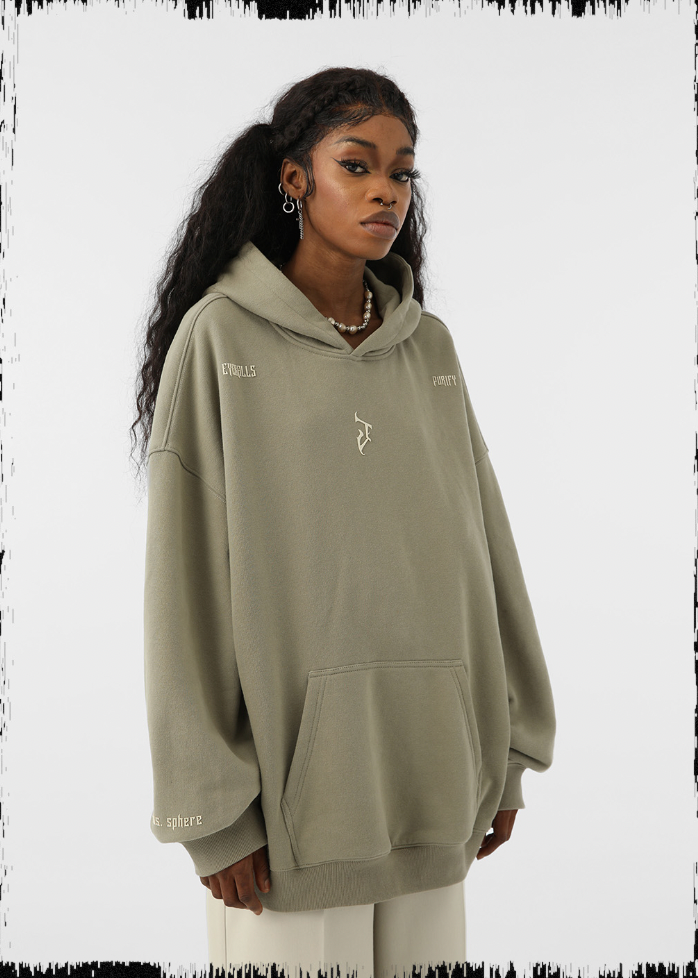JHYQ Basic Logo Print Hoodie