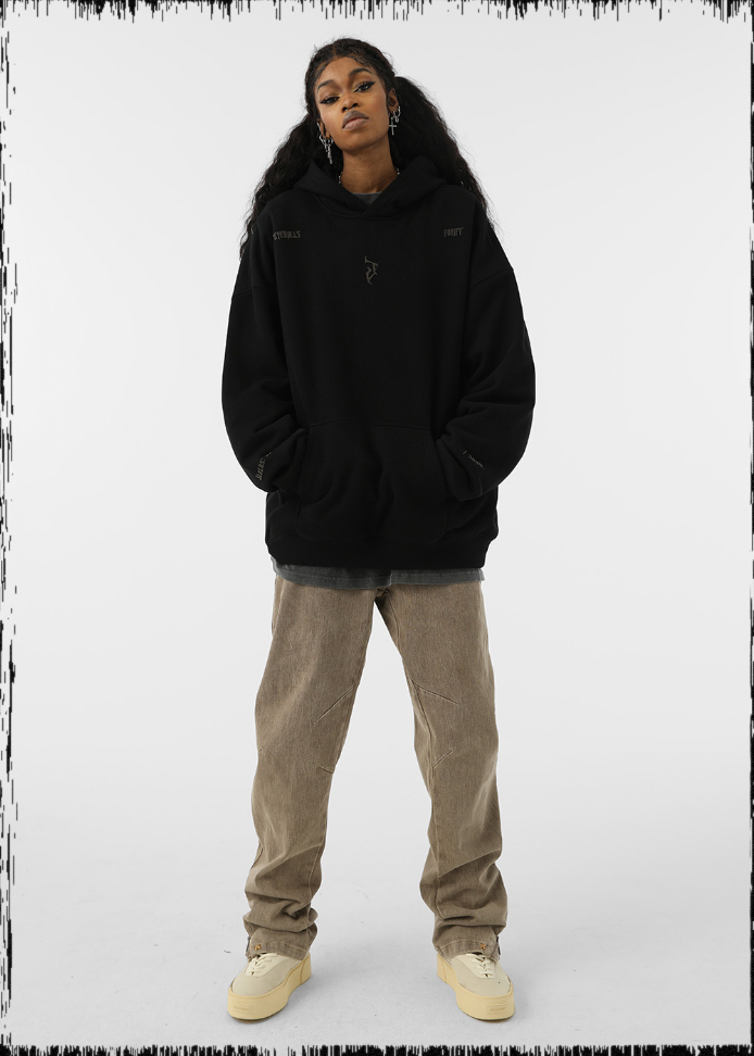 JHYQ Basic Logo Print Hoodie