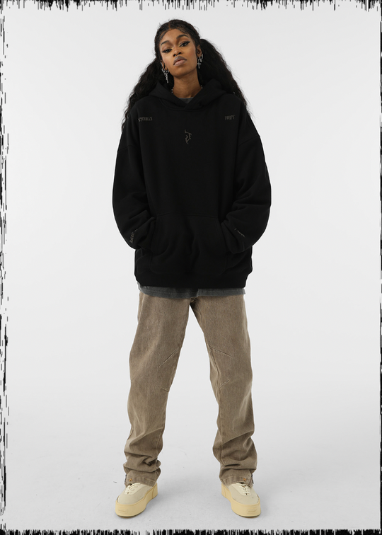 JHYQ Basic Logo Print Hoodie