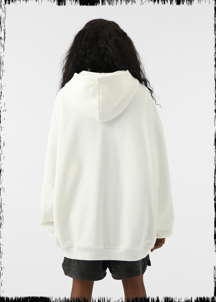 JHYQ Basic Logo Print Hoodie