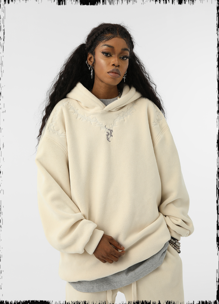 JHYQ Fleece Embroidered Hoodie