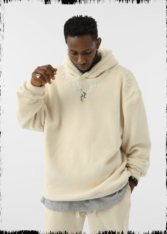 JHYQ Fleece Embroidered Hoodie