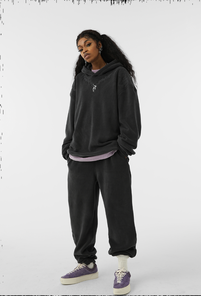 JHYQ Fleece Embroidered Hoodie