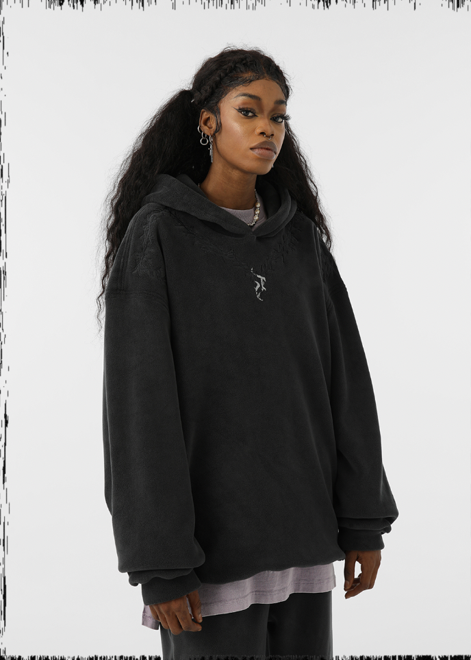 JHYQ Fleece Embroidered Hoodie