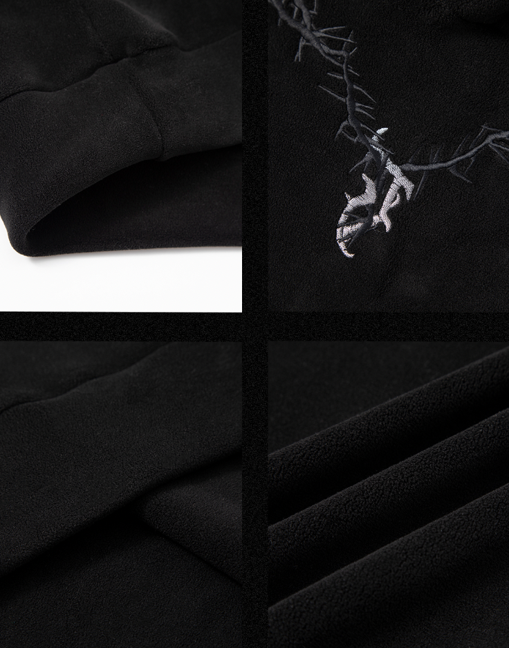 JHYQ Fleece Embroidered Hoodie