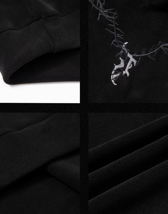 JHYQ Fleece Embroidered Hoodie