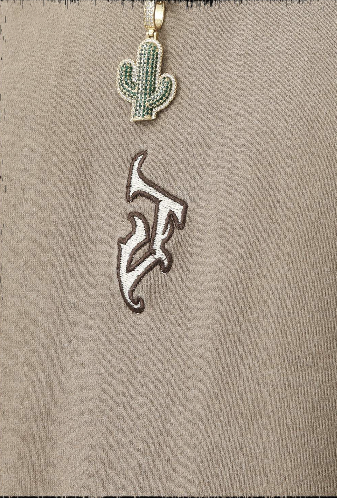 JHYQ Heavy Washed Embroidered Hoodie