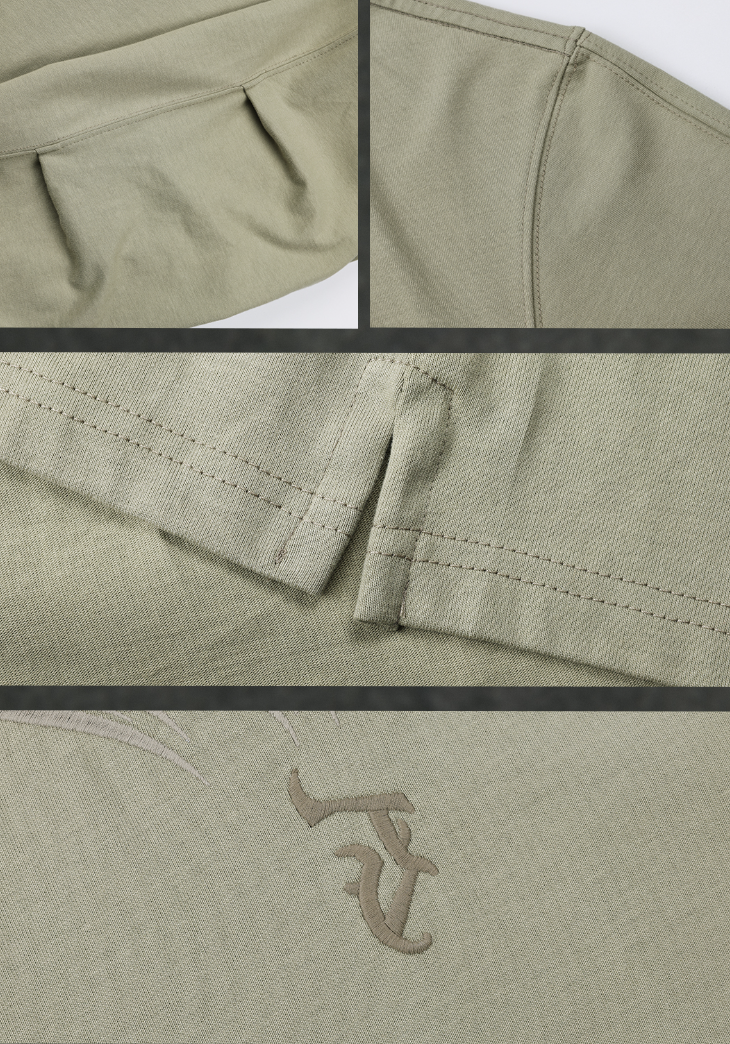 JHYQ LOGO Embroidery Long Sleeved Tee