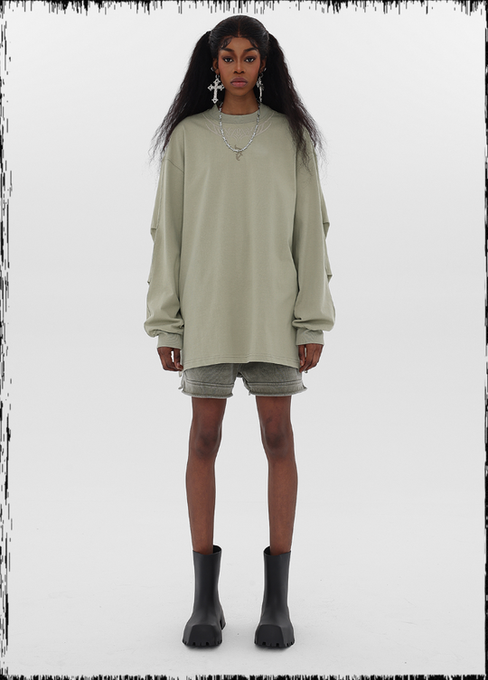 JHYQ LOGO Embroidery Long Sleeved Tee