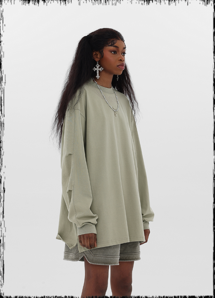 JHYQ LOGO Embroidery Long Sleeved Tee