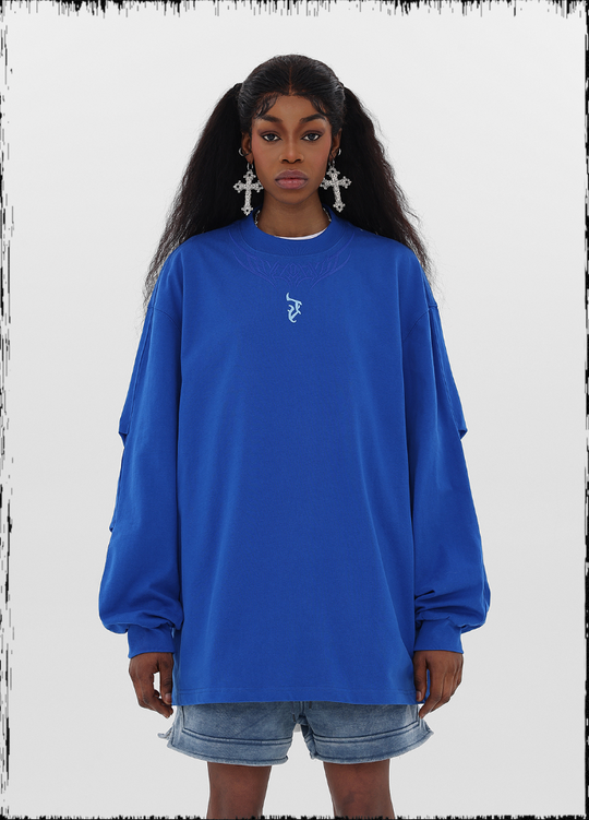 JHYQ LOGO Embroidery Long Sleeved Tee