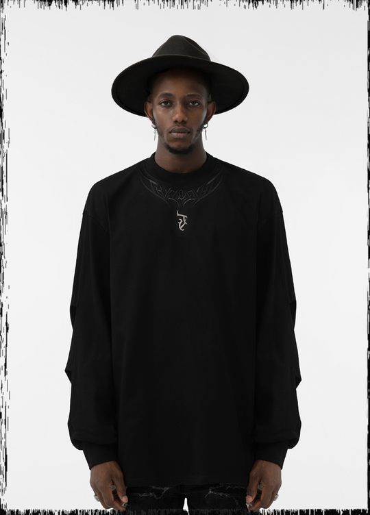 JHYQ LOGO Embroidery Long Sleeved Tee