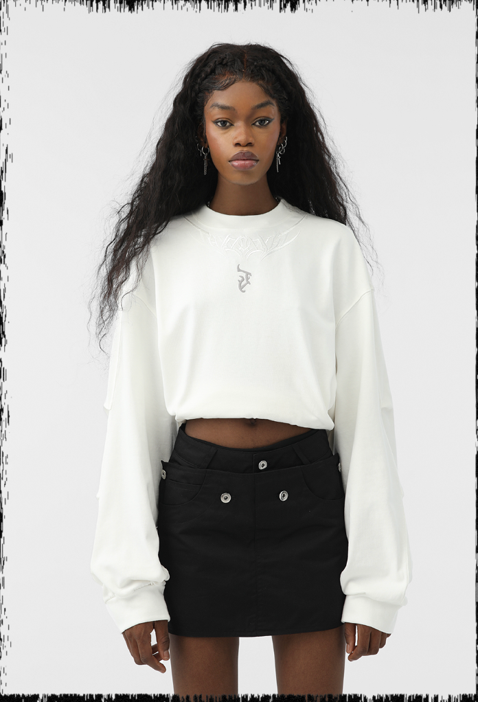 JHYQ LOGO Embroidery Long Sleeved Tee