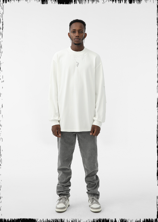 JHYQ LOGO Embroidery Long Sleeved Tee