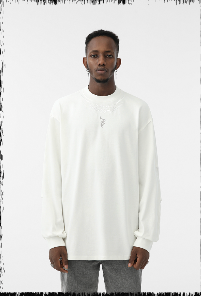 JHYQ LOGO Embroidery Long Sleeved Tee