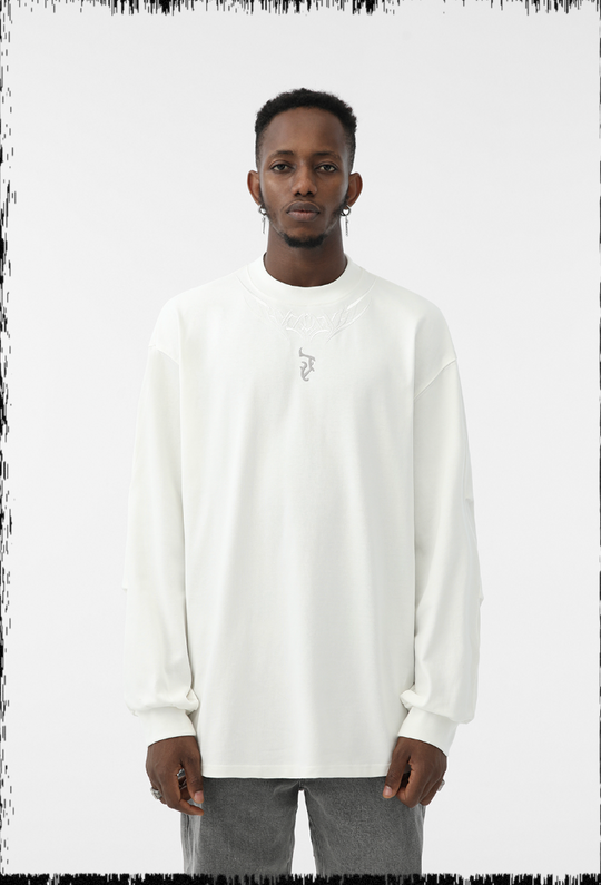 JHYQ LOGO Embroidery Long Sleeved Tee