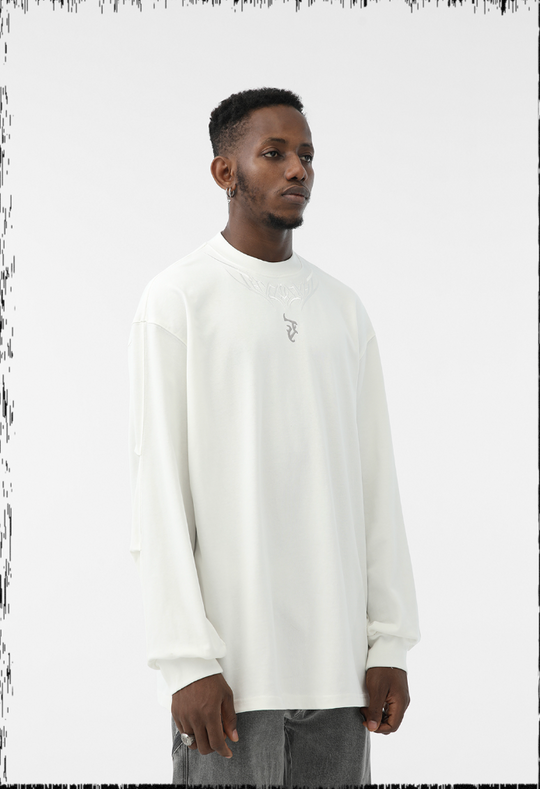 JHYQ LOGO Embroidery Long Sleeved Tee