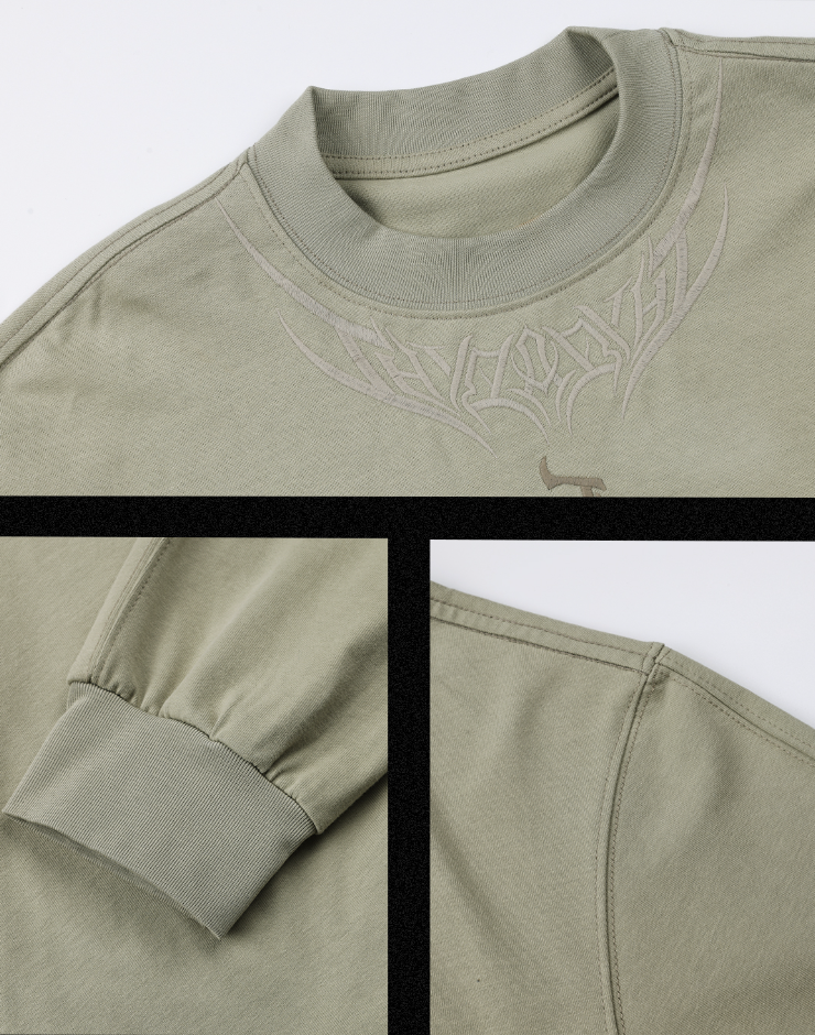 JHYQ LOGO Embroidery Long Sleeved Tee