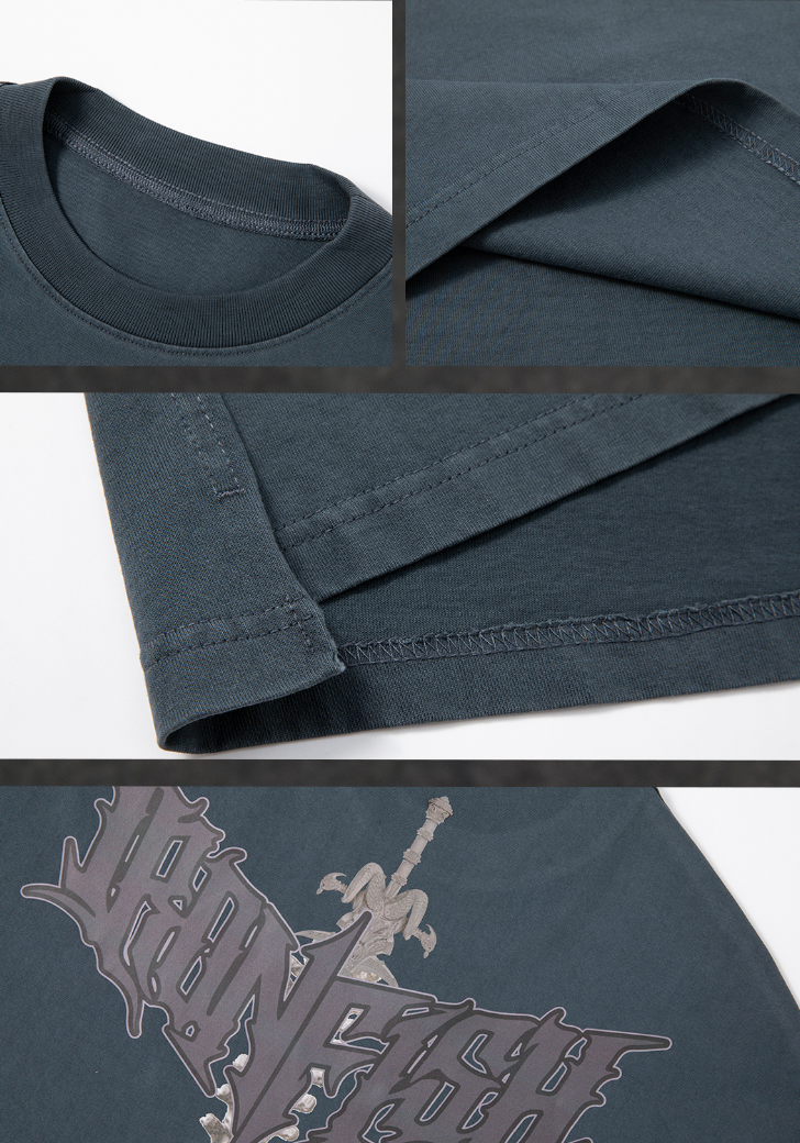 JHYQ Portrait Print Long Sleeved Tee