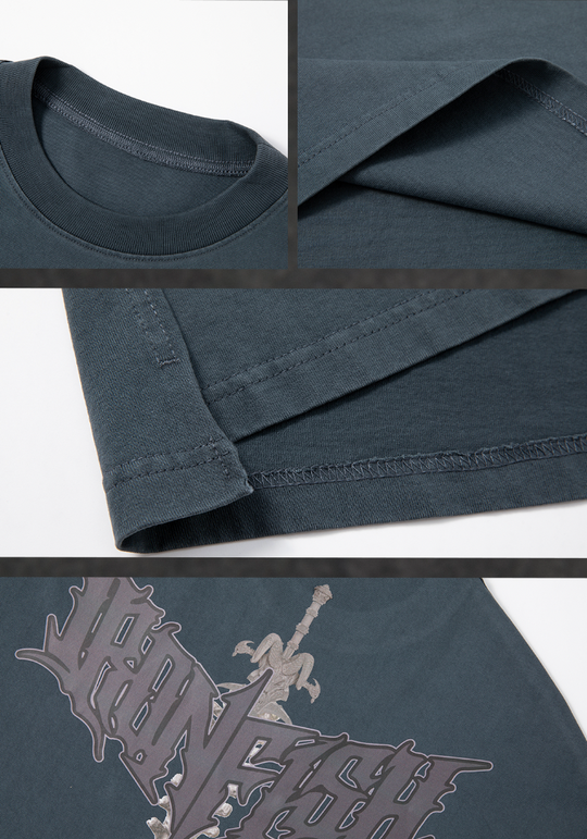 JHYQ Portrait Print Long Sleeved Tee