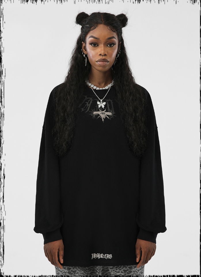 JHYQ Washed Old Long Sleeved Tee