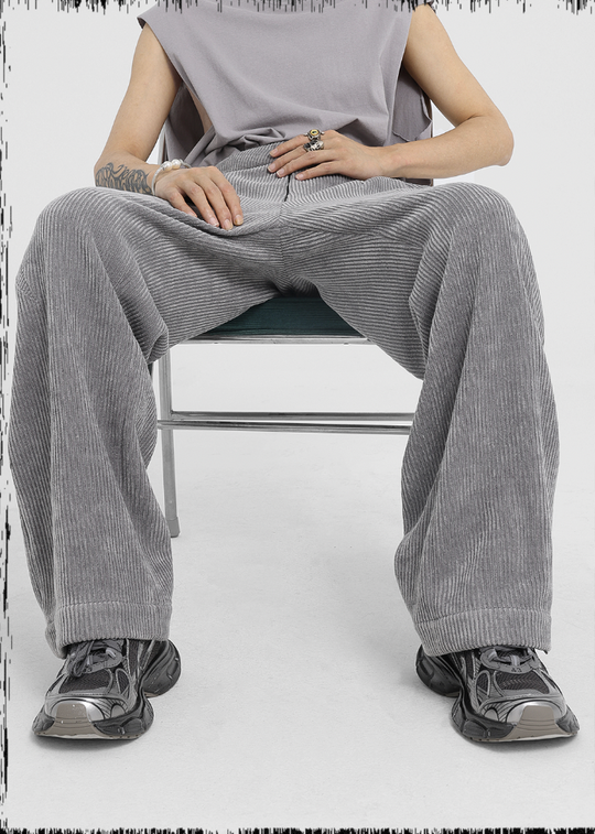 JHYQ Corduroy Smooth Wide Leg Pants