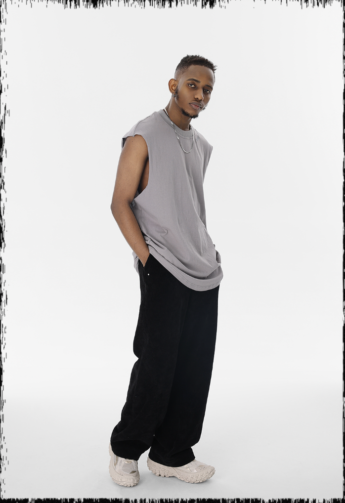 JHYQ Corduroy Smooth Wide Leg Pants
