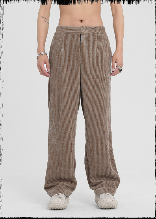 JHYQ Corduroy Smooth Wide Leg Pants