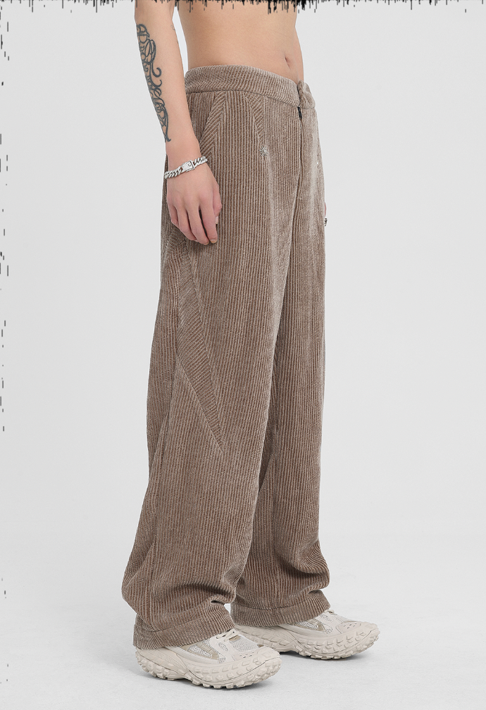 JHYQ Corduroy Smooth Wide Leg Pants