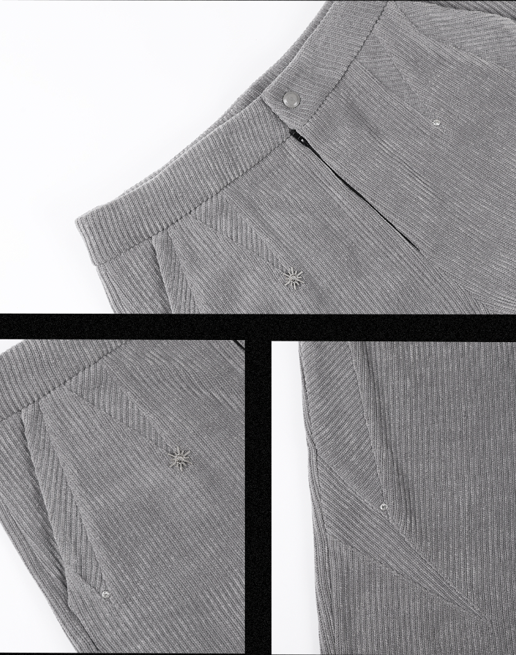 JHYQ Corduroy Smooth Wide Leg Pants